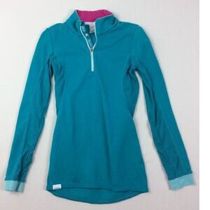 Decathlon Wedze Wool Blend Fleece Pullover Teal XSmall